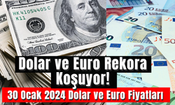 Dolar ve Euro Rekora Koşuyor! 30 Ocak 2024 Dolar ve Euro Fiyatları
