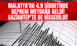 Malatya'da 4.9 Şiddetinde Deprem Meydana Geldi! Gaziantep'te de Hissedildi!