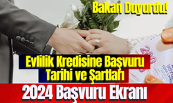 Evlilik Kredisine Başvuru Tarihi ve Şartları 2024 Başvuru Ekranı