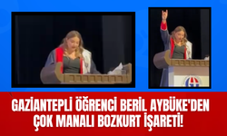 Gaziantepli Öğrenci BERİL AYBÜKE'den Çok Manalı Bozkurt İşareti!