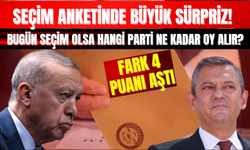 Seçim Anketinde Büyük Sürpriz! Bugün Seçim Olsa Hangi Parti Ne Kadar Oy Alır? Fark 4 Puanı Aştı