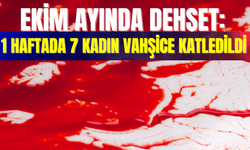 Ekim Ayında Dehşet: 1 Haftada 7 Kadın Vahşice Katledildi