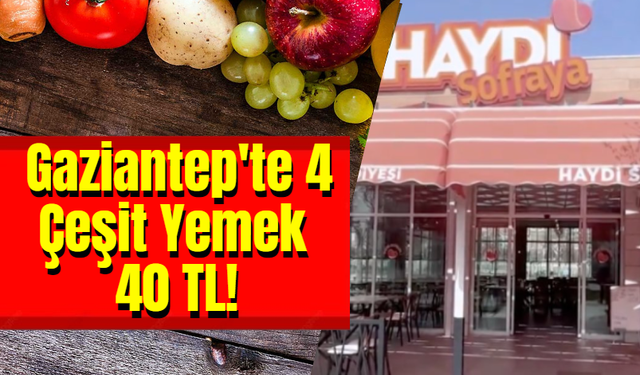 Gaziantep'te 4 Farklı Lezzetli Yemek 40 TL!