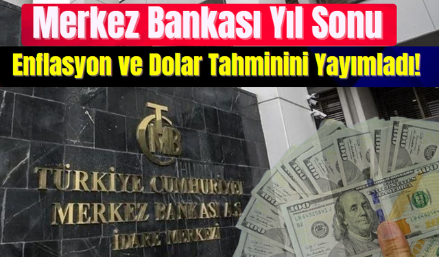 Merkez Bankası Yıl Sonu Enflasyon ve Dolar Tahminini Yayımladı!