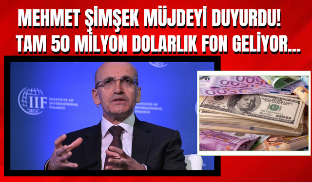Mehmet Şimşek Müjdeyi Duyurdu! Tam 50 Milyon Dolar...
