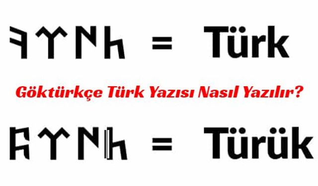 Göktürkçe [???? – ????] Türk Yazısı Nasıl Yazılır? Ftnh - Kopyala